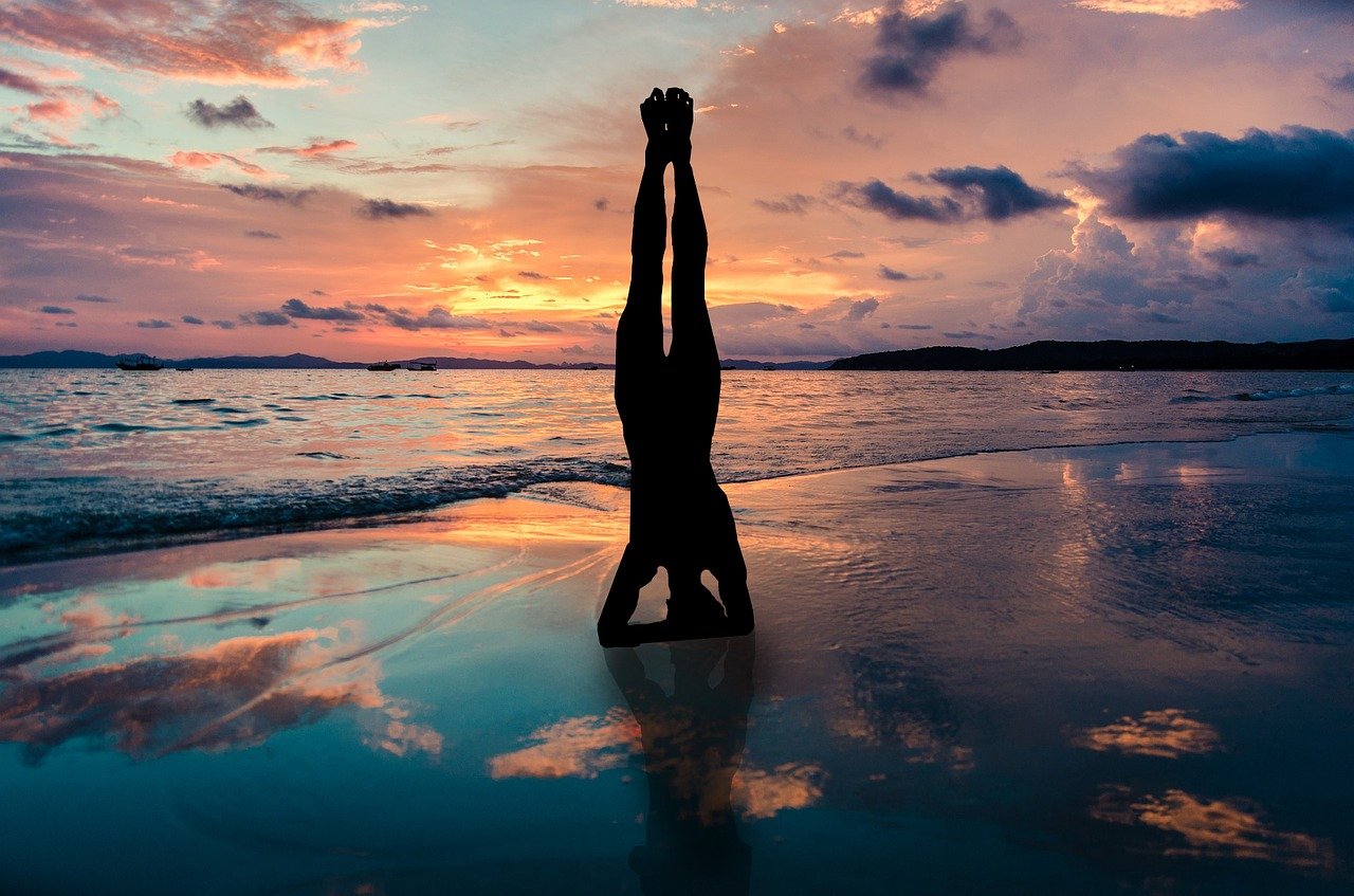 men doing yoga